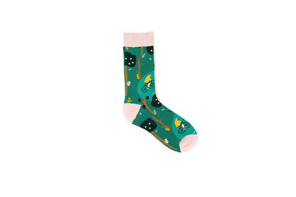 10 Pack Men's Trendy Long Tube Cartoon Bicycle Color Jacquard Cotton Socks (EUR 8.49 when apply code 0812) - Beltbuy Store